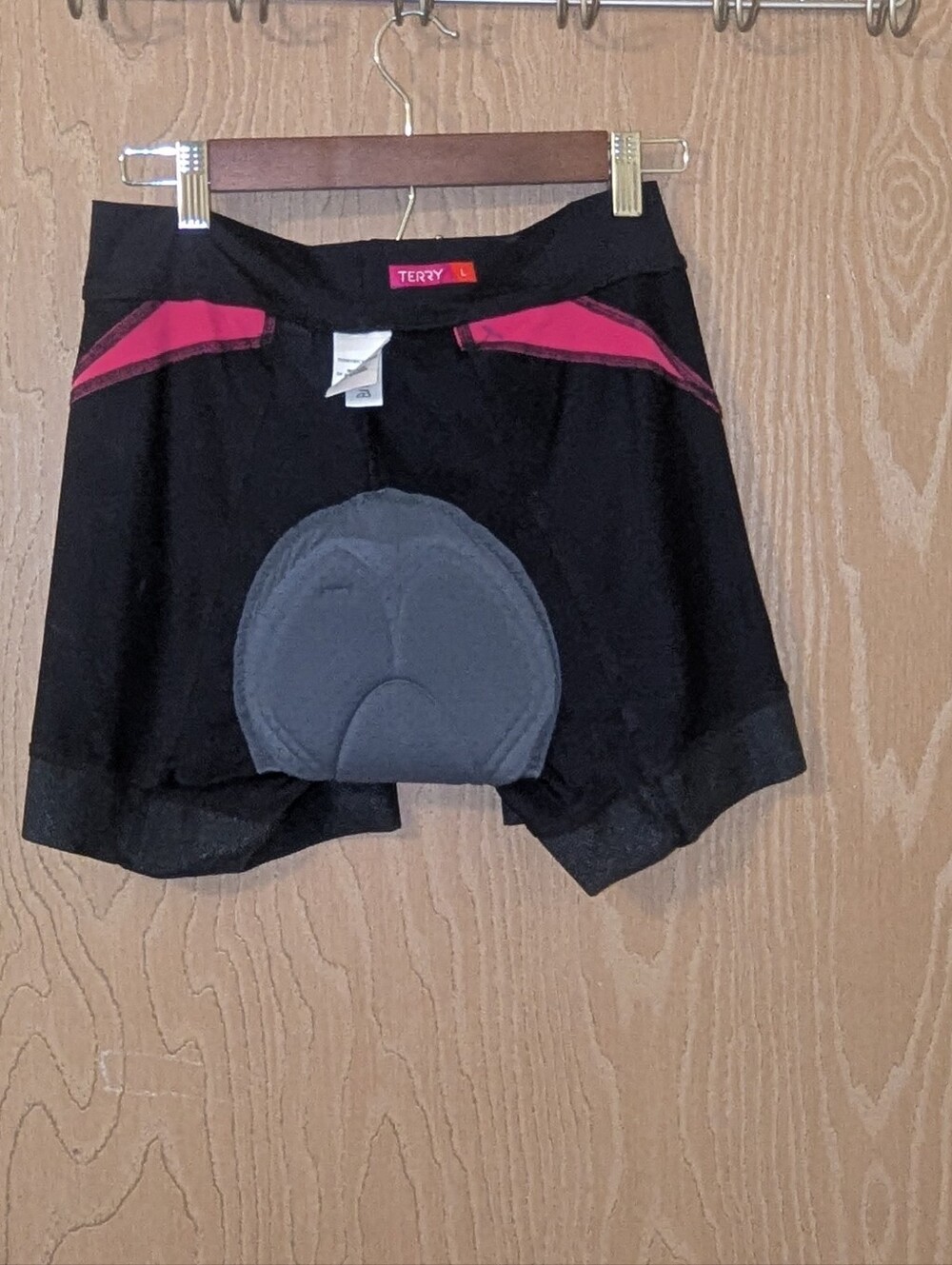 Terry Black & Pink Women's Cycling Chamois -  Large